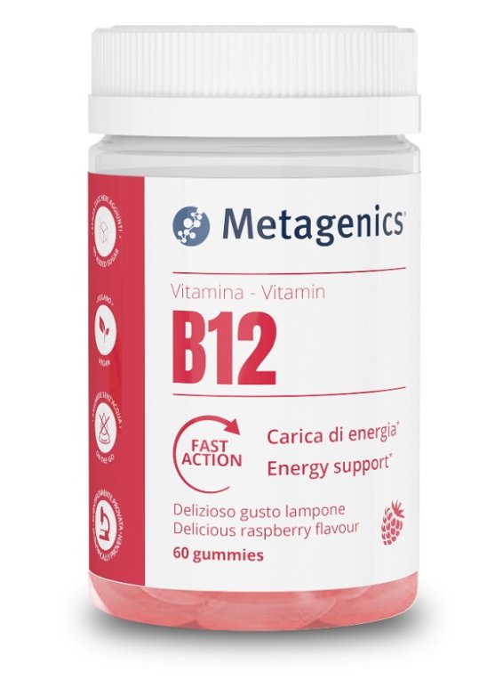 VITAMINA B12 60 CARAM. GOMM.META