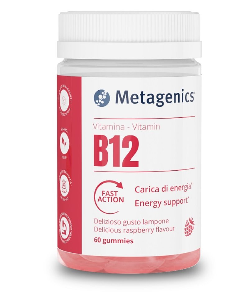 VITAMINA B12 60 CARAM. GOMM.META