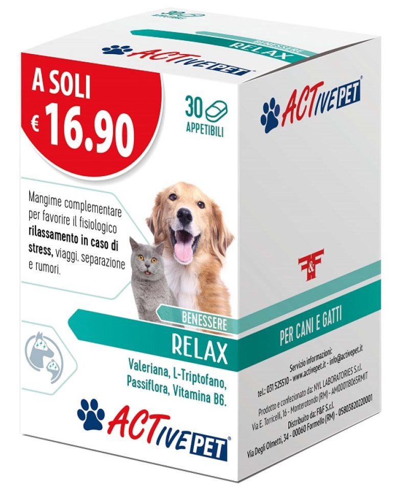 V ACTIVE PET RELAX 30CPR APPETT.