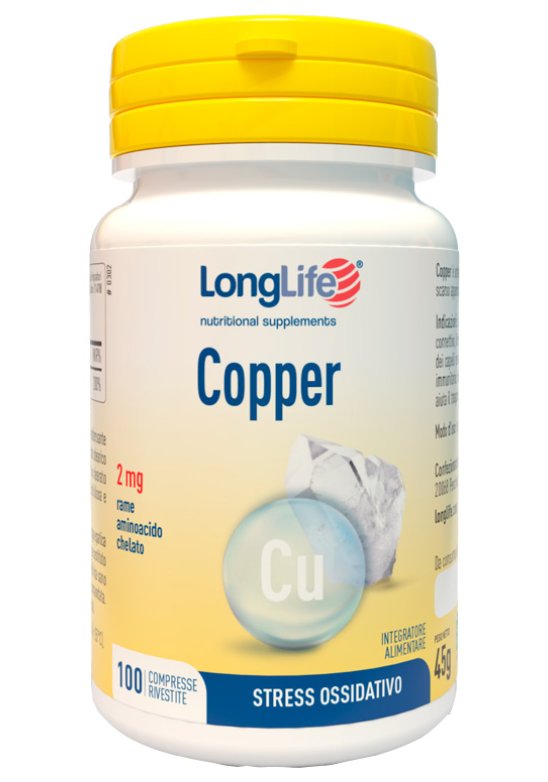LONGLIFE COPPER 2MG 100CPR RIV LONGLIFE COPPER 2MG 100CPR RIV