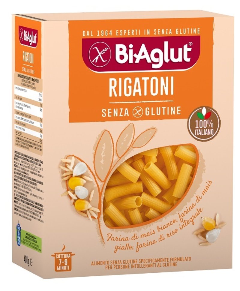 BIAGLUT RIGATONI 400GR S/G