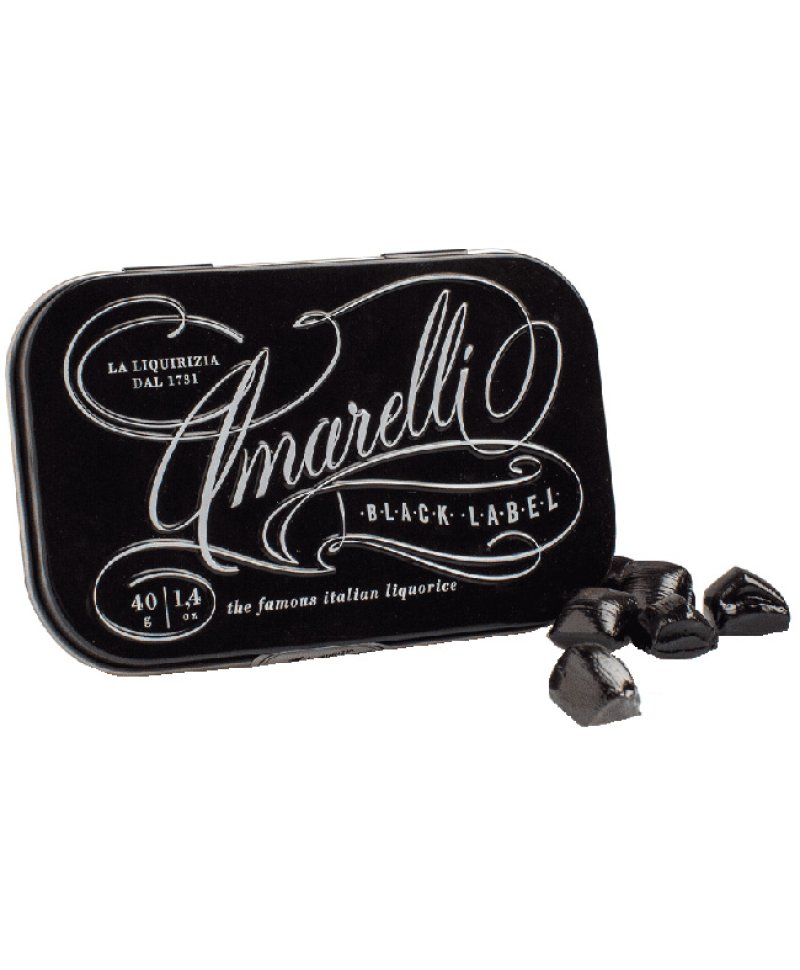 LIQUIRIZIA S/GL BLACK LABEL 40GR