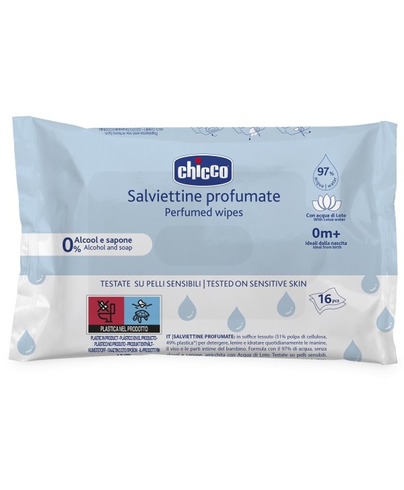 CHICCO SALVIETTE 16PZ N/F