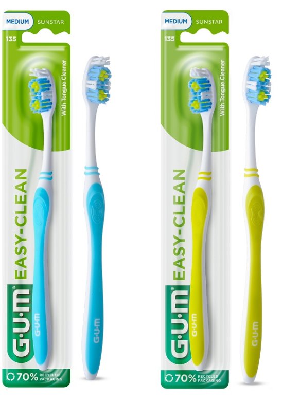 GUM EASY CLEAN TOOTHBRUSH