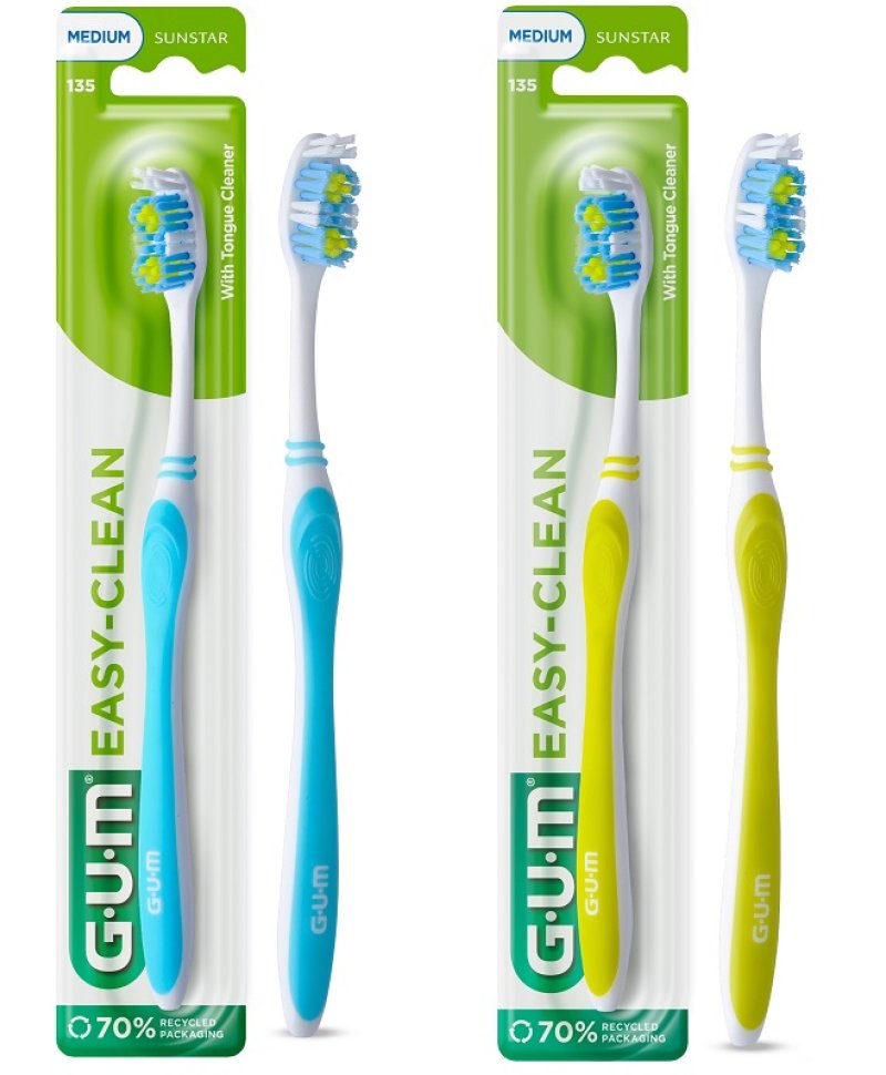 GUM EASY CLEAN TOOTHBRUSH