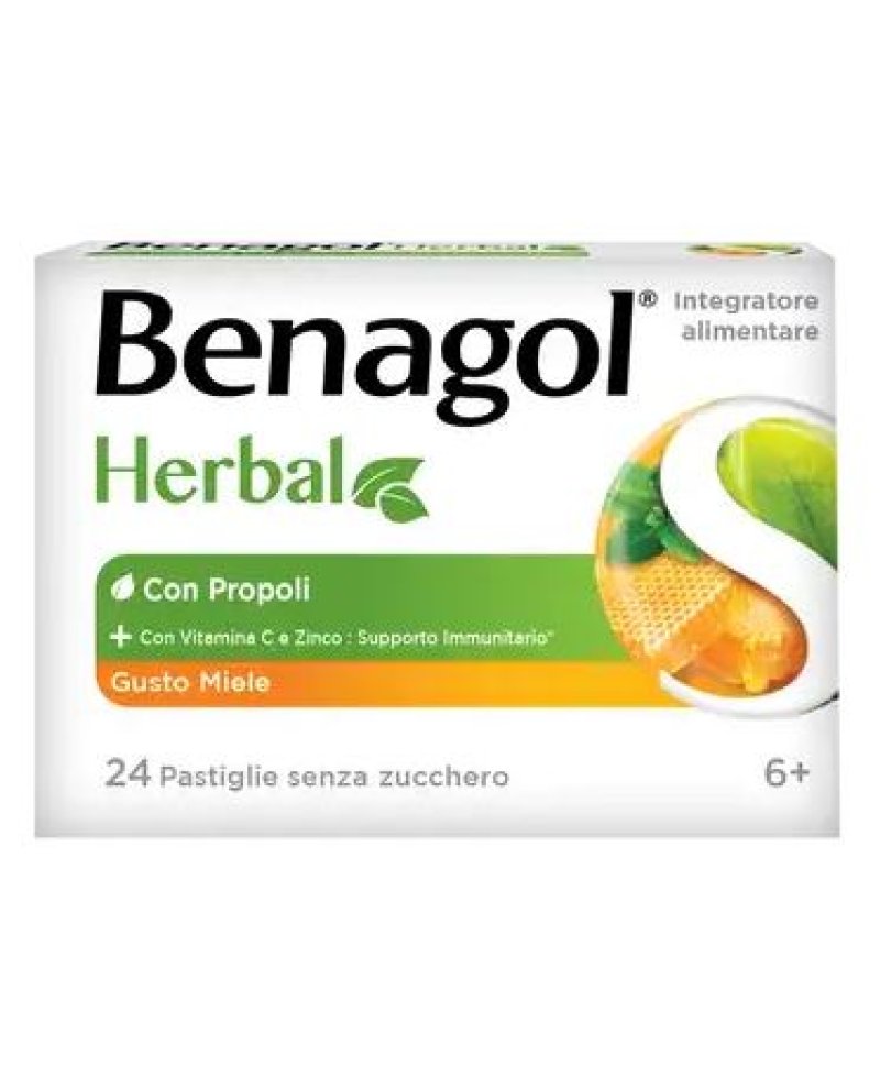 BENAGOL HERBAL MIELE 24PAST