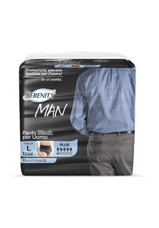 SERENITY MAN PANTS BLACK L 12P