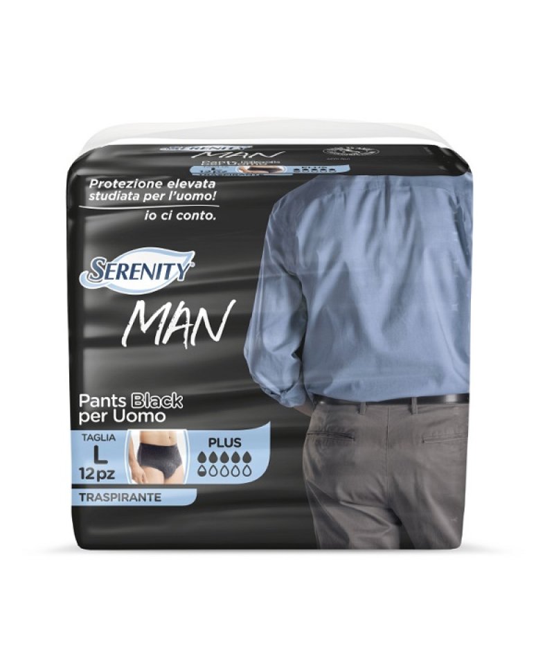 SERENITY MAN PANTS BLACK M 12P