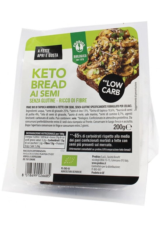 PROBIOS KETO BREAD C/SEMI 200G