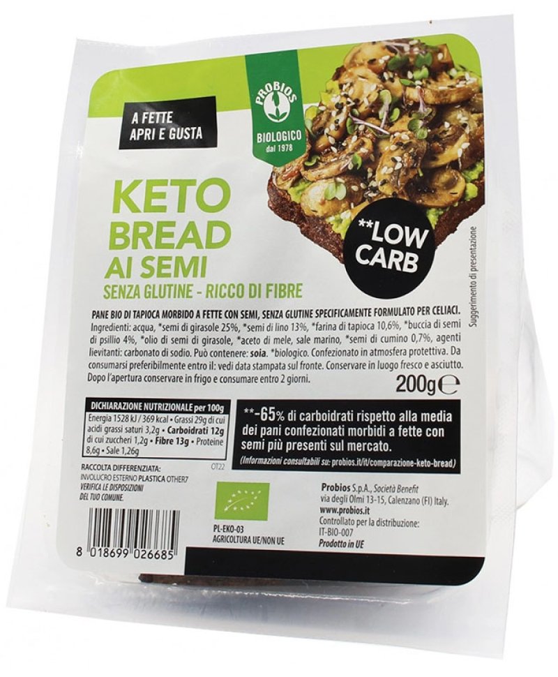 PROBIOS KETO BREAD C/SEMI 200G