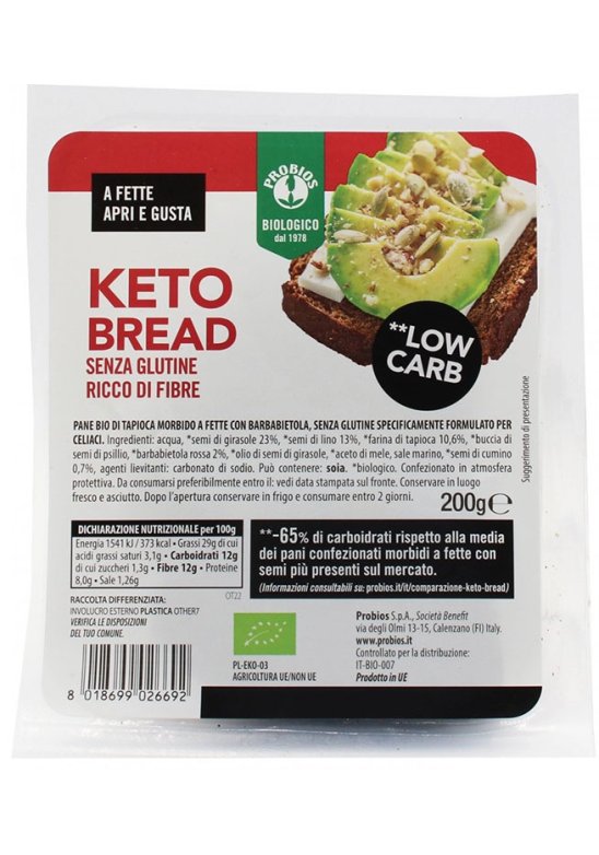 PROBIOS KETO BREAD S/GLUT 200G