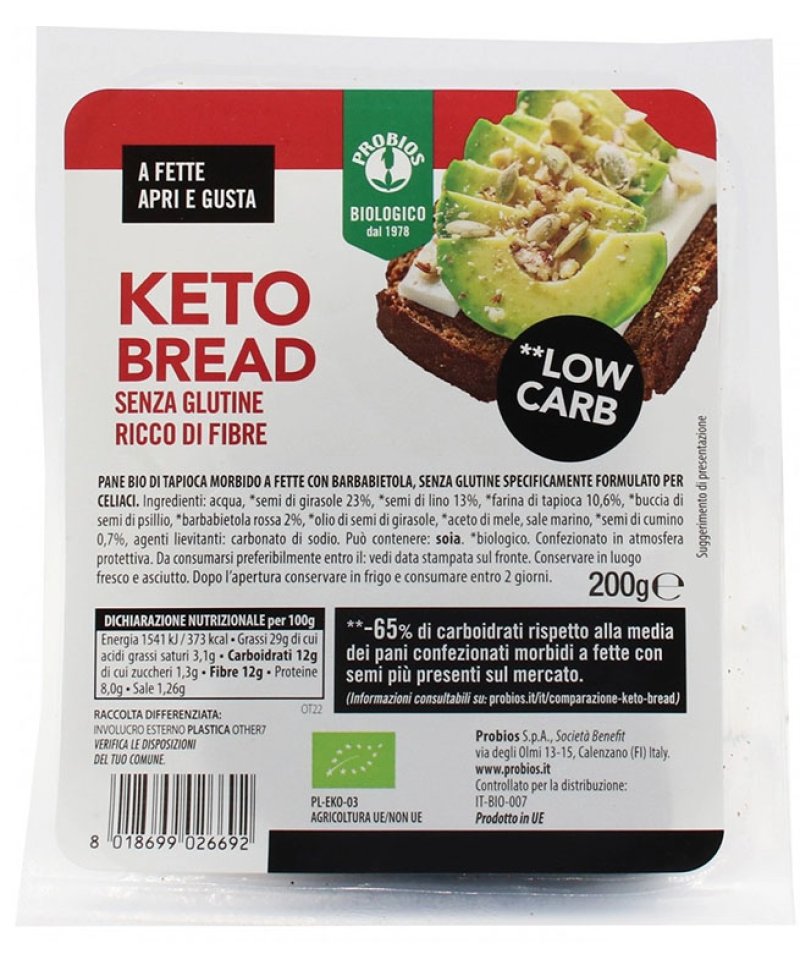 PROBIOS KETO BREAD S/GLUT 200G