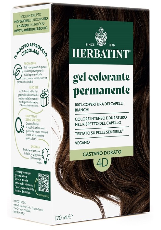 HERBATINT 4D CASTANO DOR 170ML