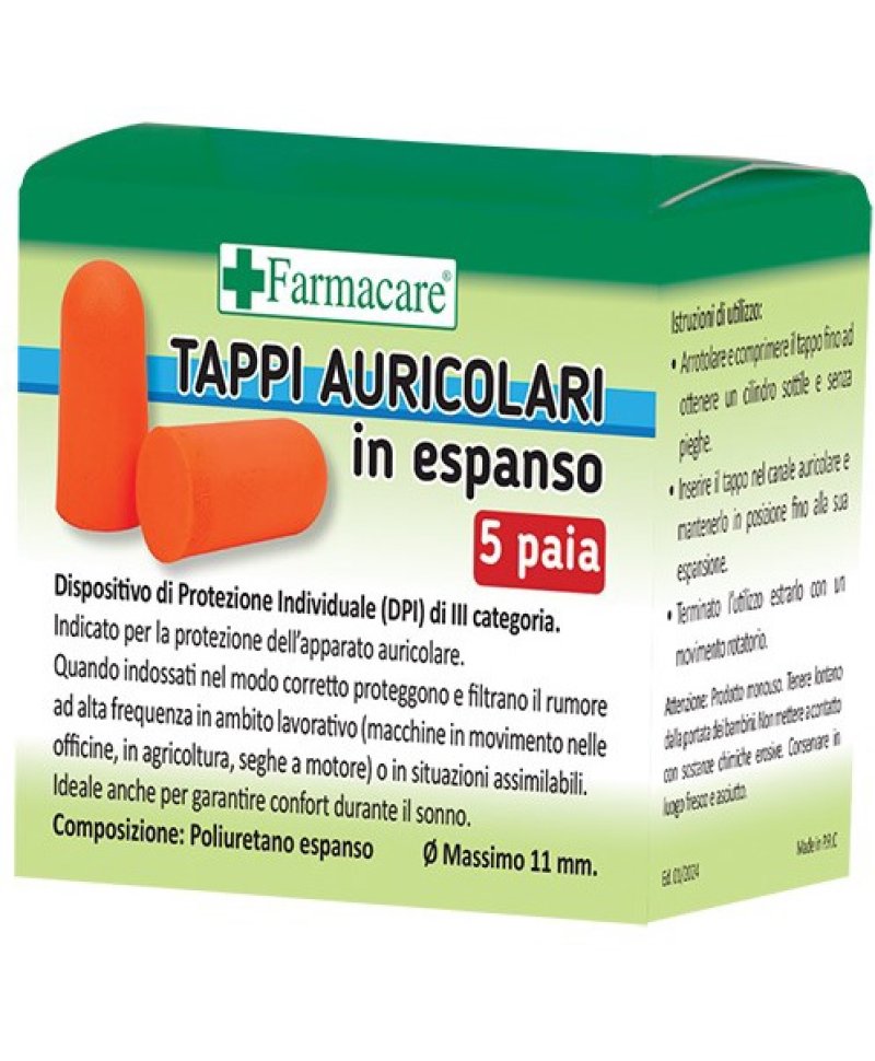 TAPPI AURICOLARI ESPANSO 5PAIA
