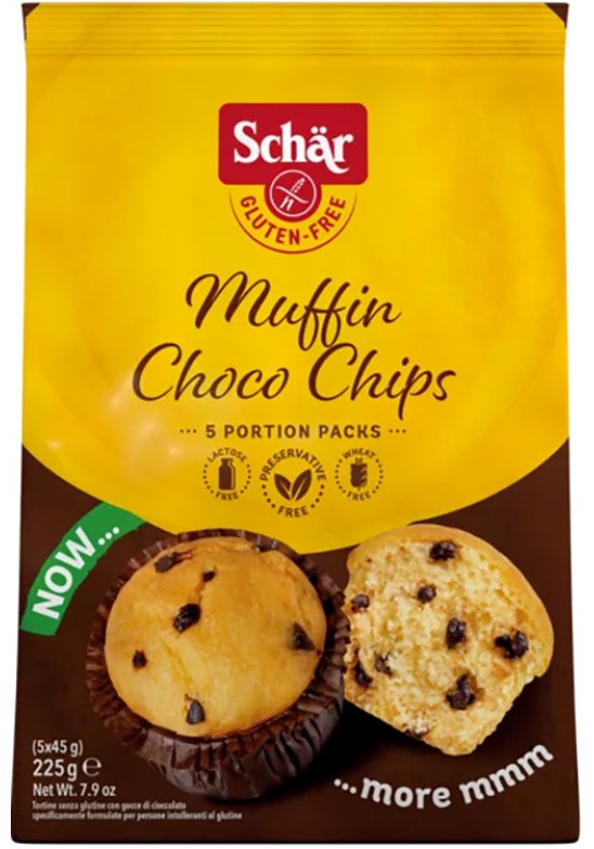 SCHAR MUFFIN CHOCO CHIP 225G