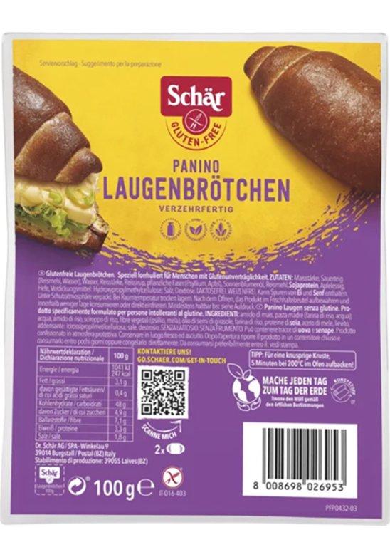 SCHAR PANINO LAUGEN BROT 100G