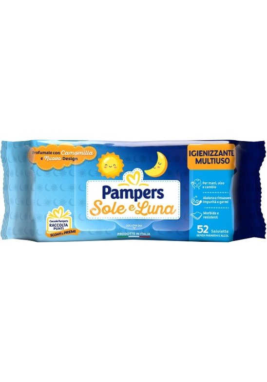 PAMPERS WIPES SOLE LUNA 52PZ