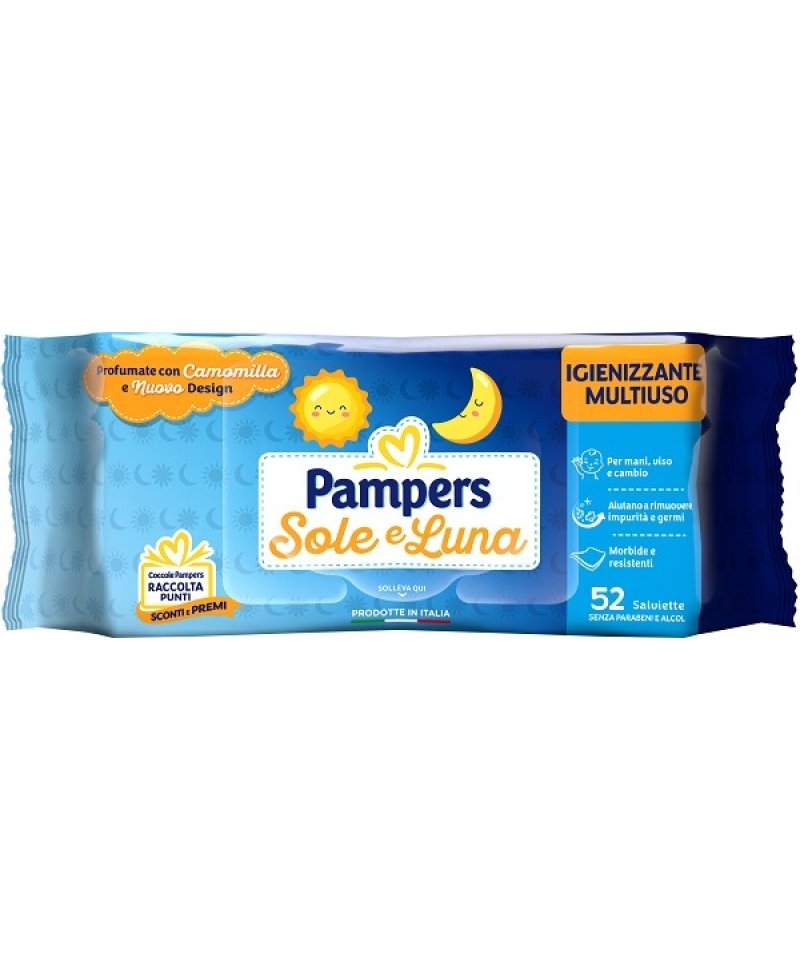 PAMPERS WIPES SOLE LUNA 52PZ PAMPERS WIPES SOLE LUNA 52PZ