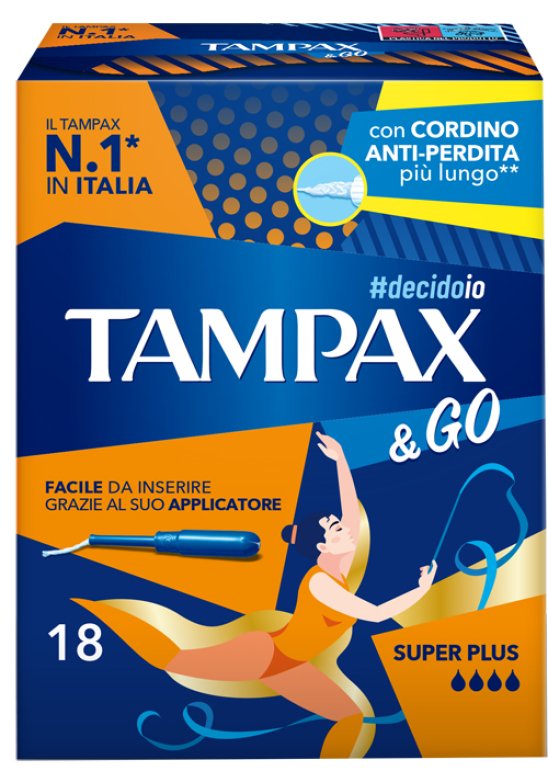 TAMPAX &GO SUPER PLUS 18PZ