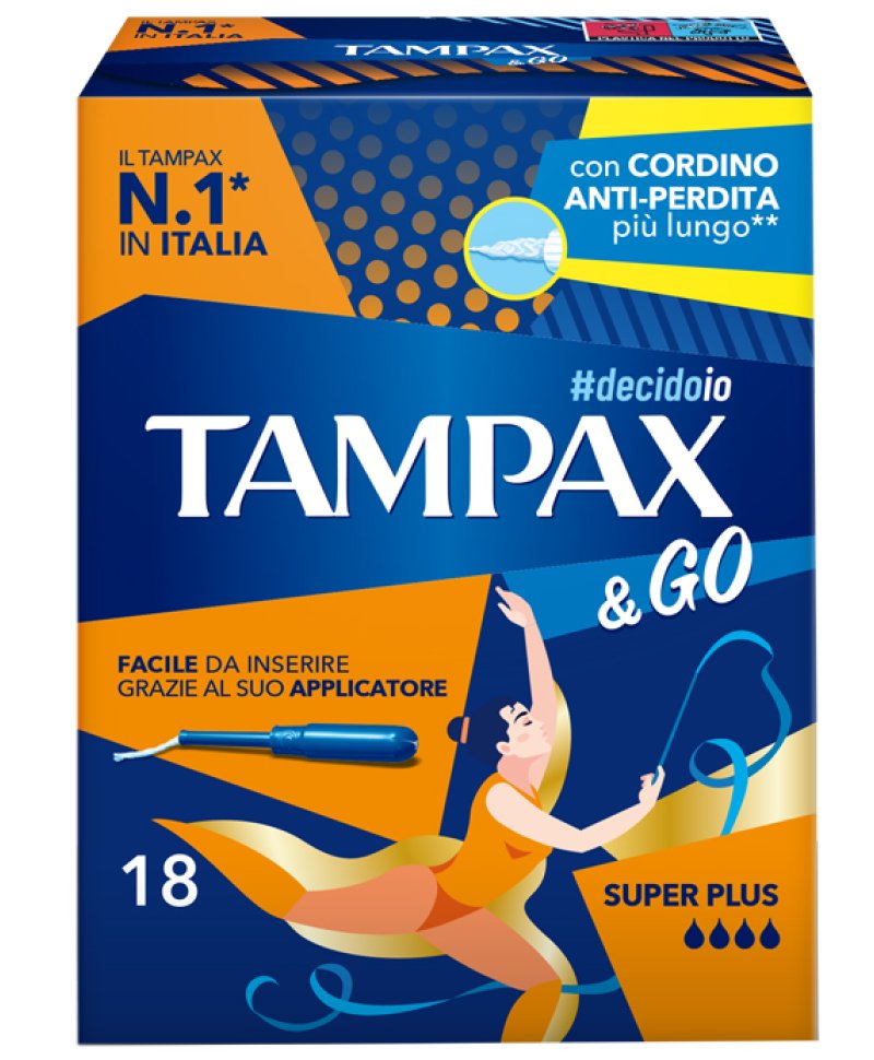 TAMPAX &GO SUPER PLUS 18PZ