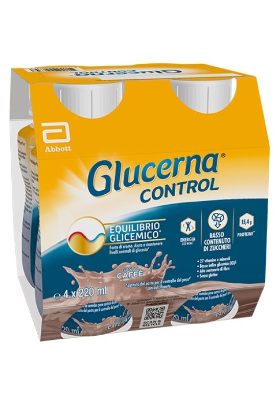 GLUCERNA CONTROL CAFFE'4X220ML