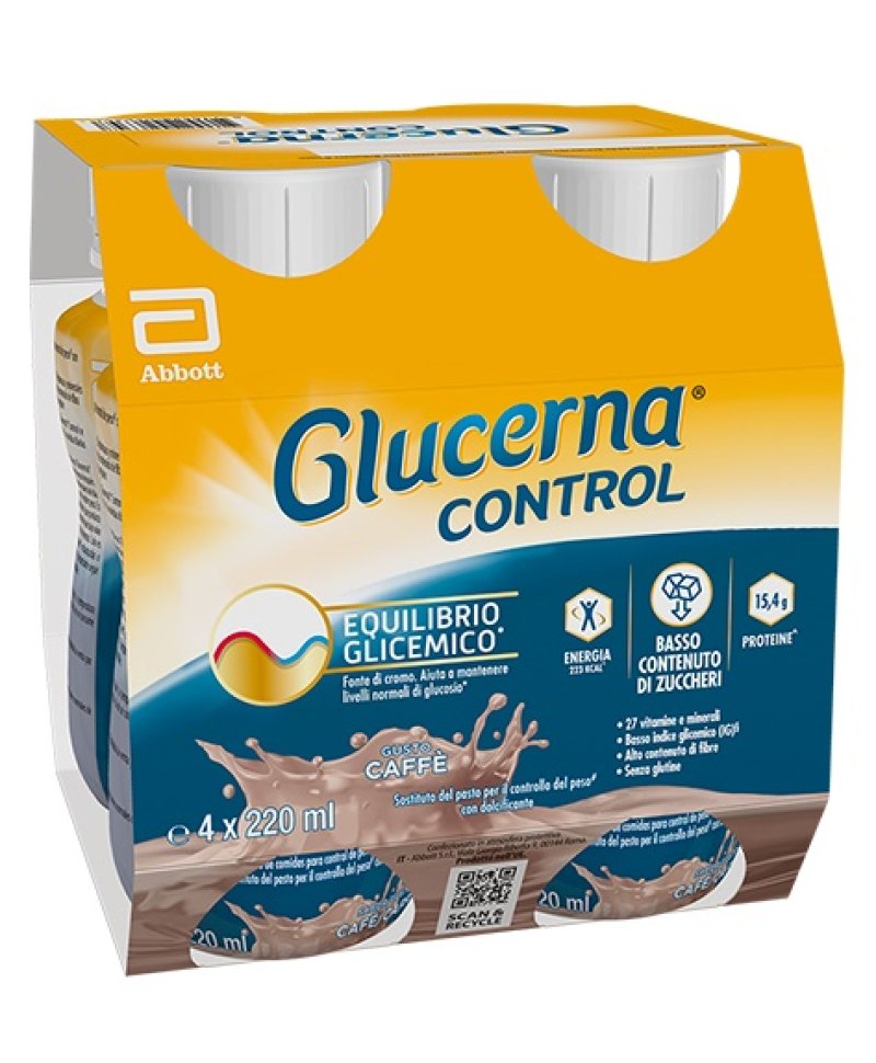 GLUCERNA CONTROL CAFFE'4X220ML GLUCERNA CONTROL CAFFE'4X220ML