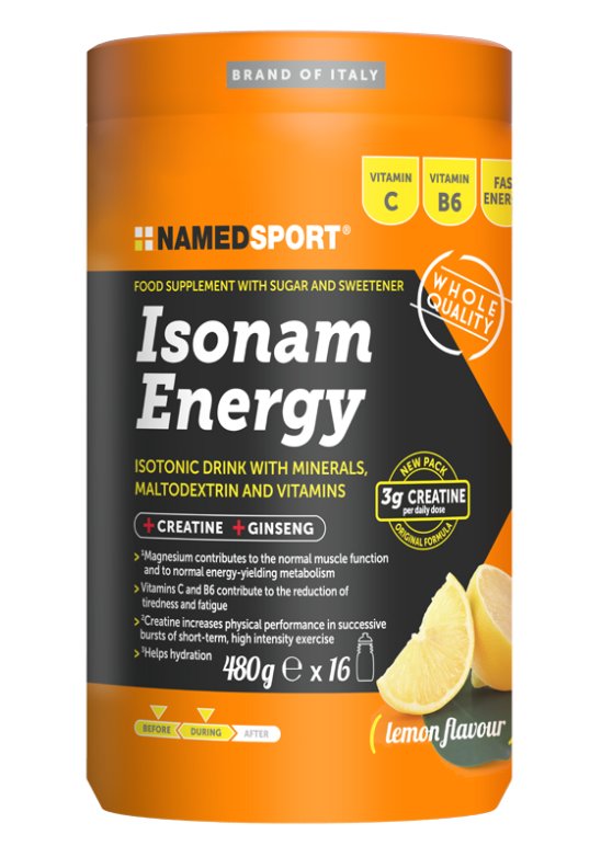ISONAM ENERGY LEMON FLAV 480G