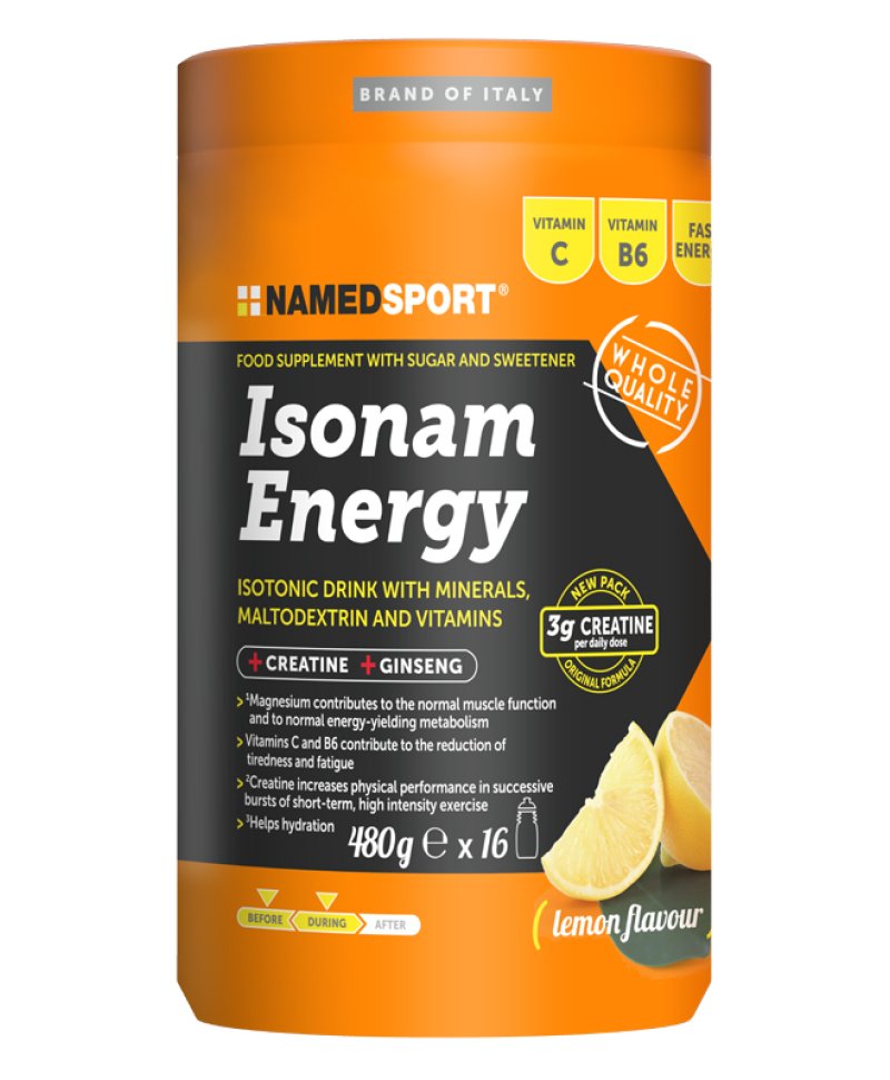 ISONAM ENERGY LEMON FLAV 480G