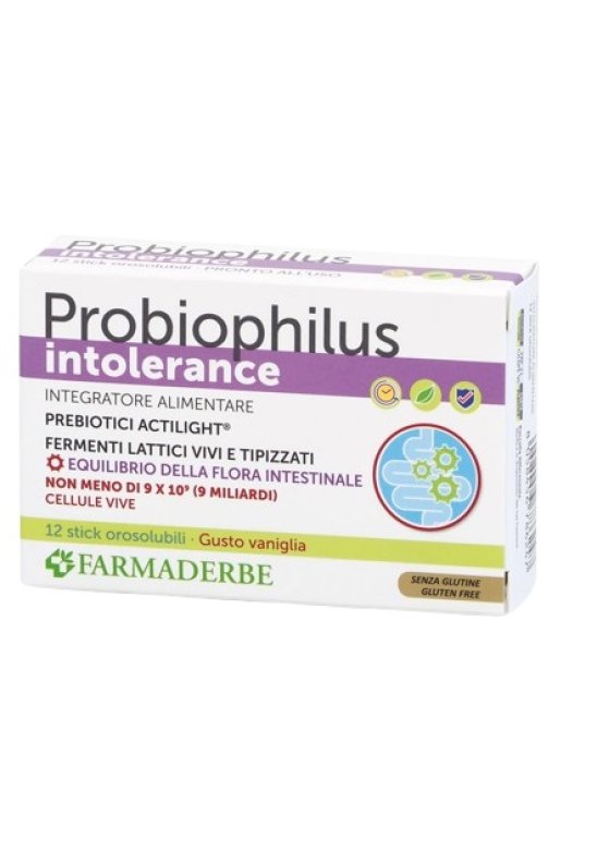PROBIOPHILUS INTOLLERANCE12STI PROBIOPHILUS INTOLLERANCE12STI