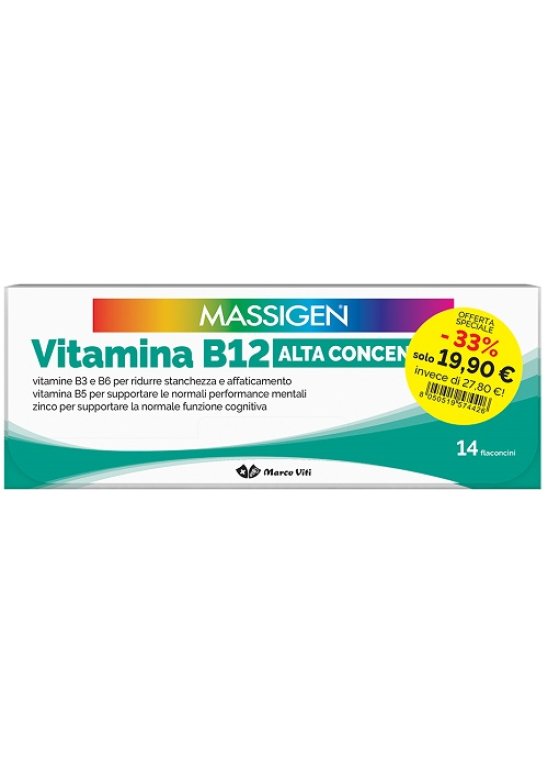 MASSIGEN VITAMINA B12 14+14FL