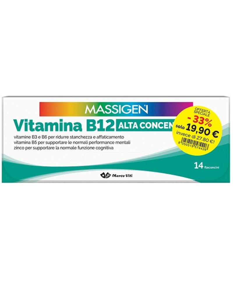MASSIGEN VITAMINA B12 14+14FL