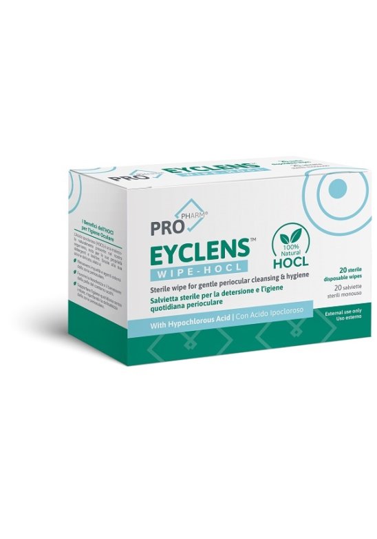 EYCLENS WIPE HOCL 20BUST