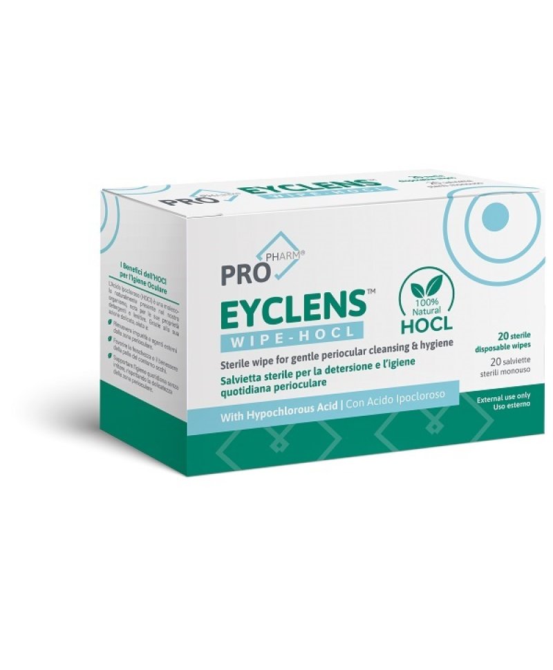 EYCLENS WIPE HOCL 20BUST