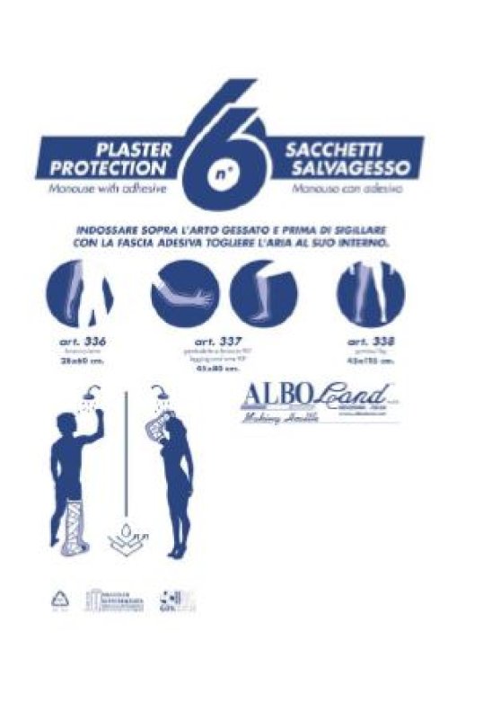 SACCHETTO PROT.GESSO BRACCIO 6PZ