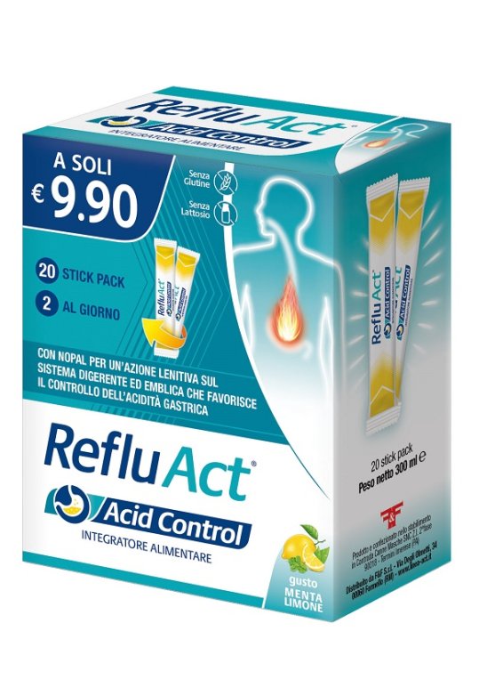 REFLU ACT ACID CONTROL 20STICK