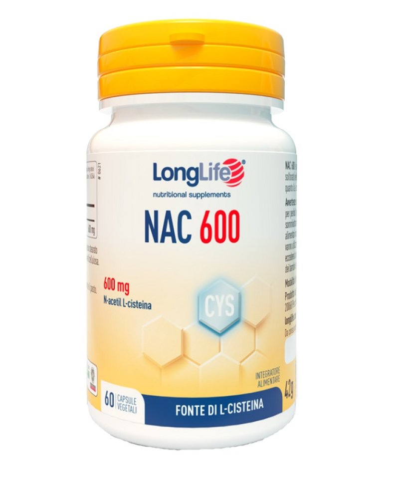 LONGLIFE NAC 600MG 60 Capsule