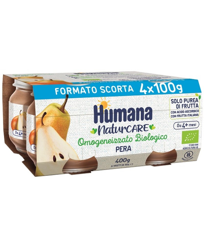 HUMANA OMOG PERA BIO 4PZ 100G HUMANA OMOG PERA BIO 4PZ 100G