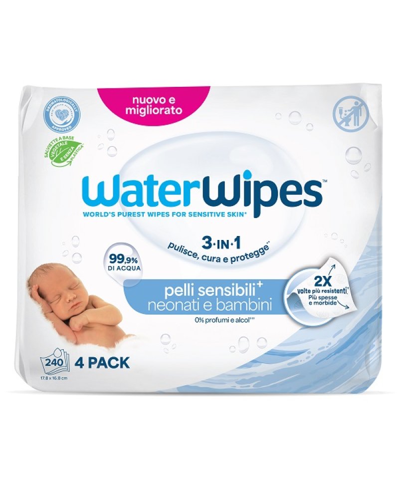 WATERWIPES BIO 4X60PZ