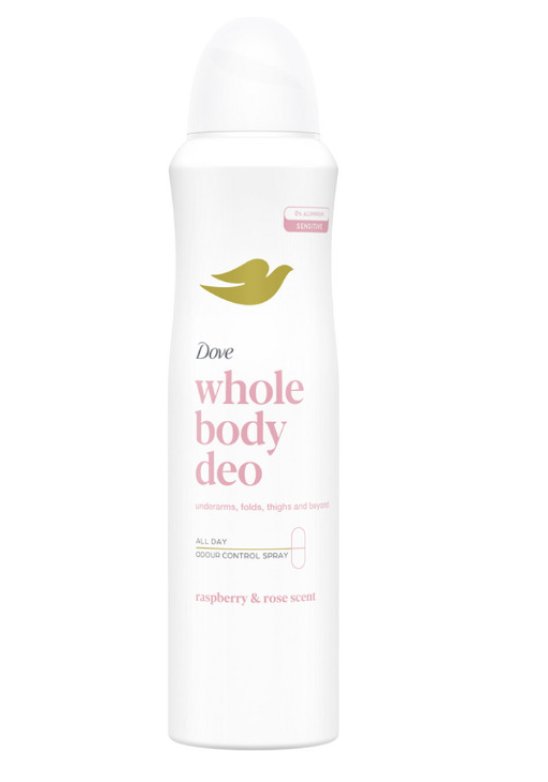 DOVE WBD RASPBE&ROSA SPR 150ML
