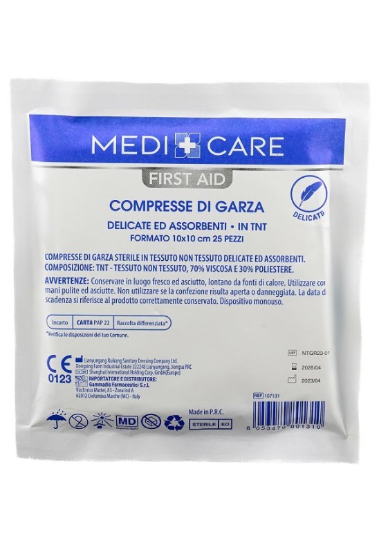 GARZA COTONE 10X10CM 25PZ