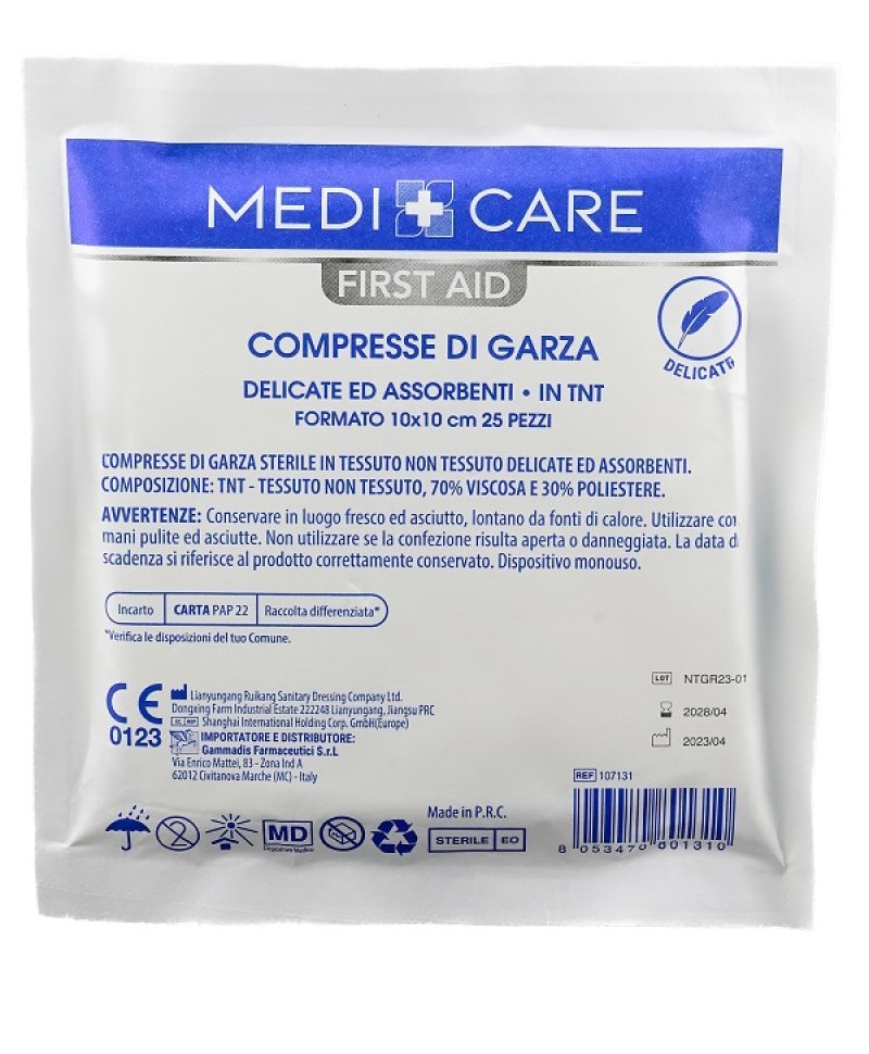 GARZA TNT 10X10CM 25PZ