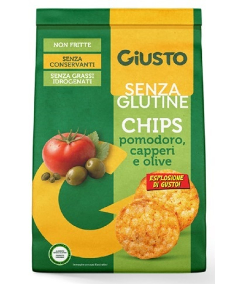 GIUSTO CHIPS POMOD/CAPP/OLI 40GR