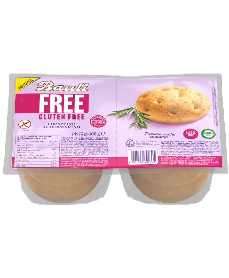 BAULI FREE FOCACCINE ROSMARINO