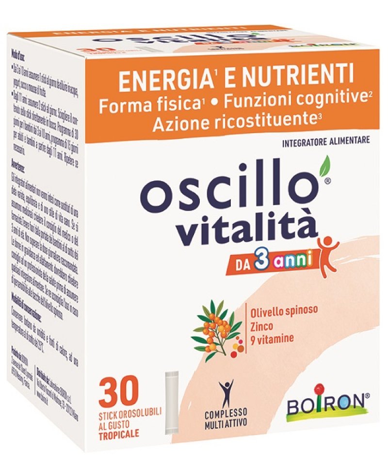 OSCILLO VITALITA' 3+ 30STICK BOI