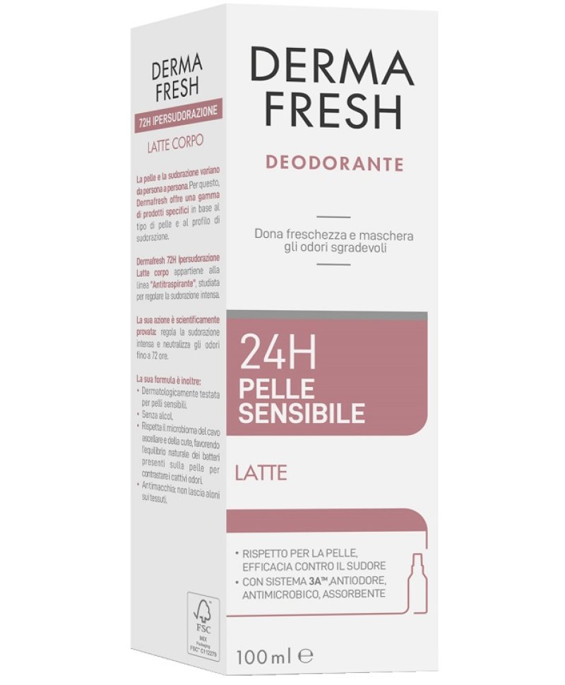 DERMAFRESH 24H P SENS LAT100ML