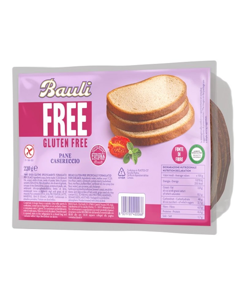 BAULI FREE PANE CASERECCIO220G BAULI FREE PANE CASERECCIO220G