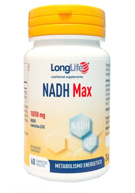 LONGLIFE NADH MAX RIV 60CPR