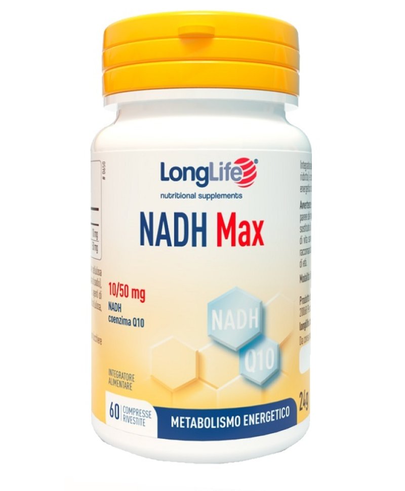 LONGLIFE NADH MAX RIV 60CPR
