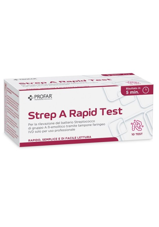 PROFAR TEST STREPTOCOCCO 10PZ