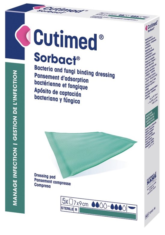 CUTIMED SORBACT PAD10X10CM 5PZ